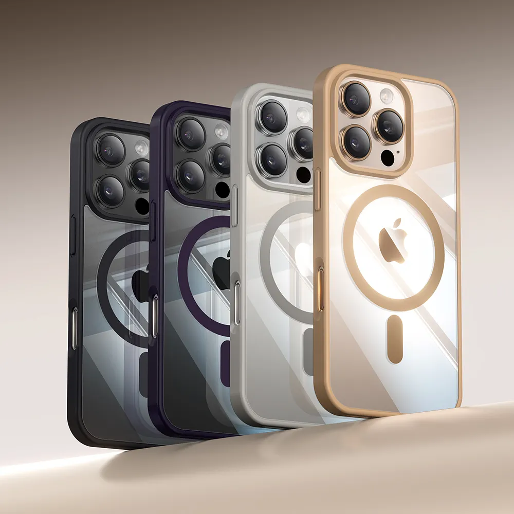 YEETPLANET Magnetic Transparent iPhone Case for iPhone 16 Pro Max