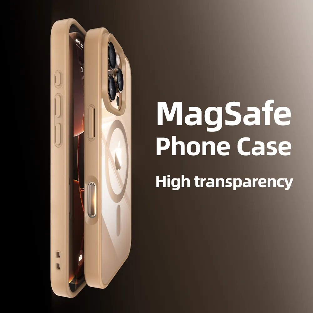 YEETPLANET Magnetic Transparent iPhone Case for iPhone 16 Pro Max